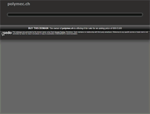 Tablet Screenshot of polymec.ch